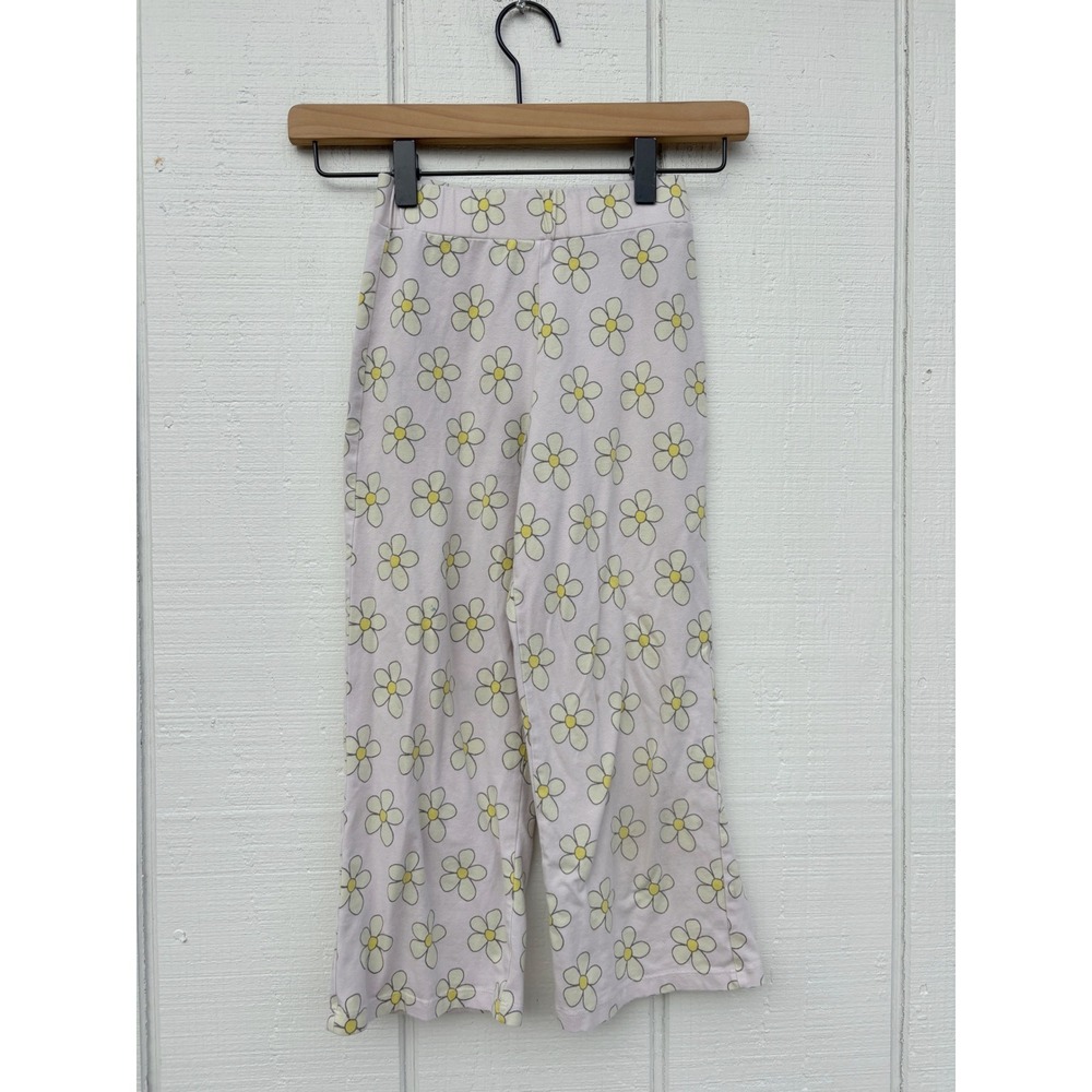 Alice + Ames Kids Floral Print‎ Pants Purple White Flowers Play Condition, Sz 7